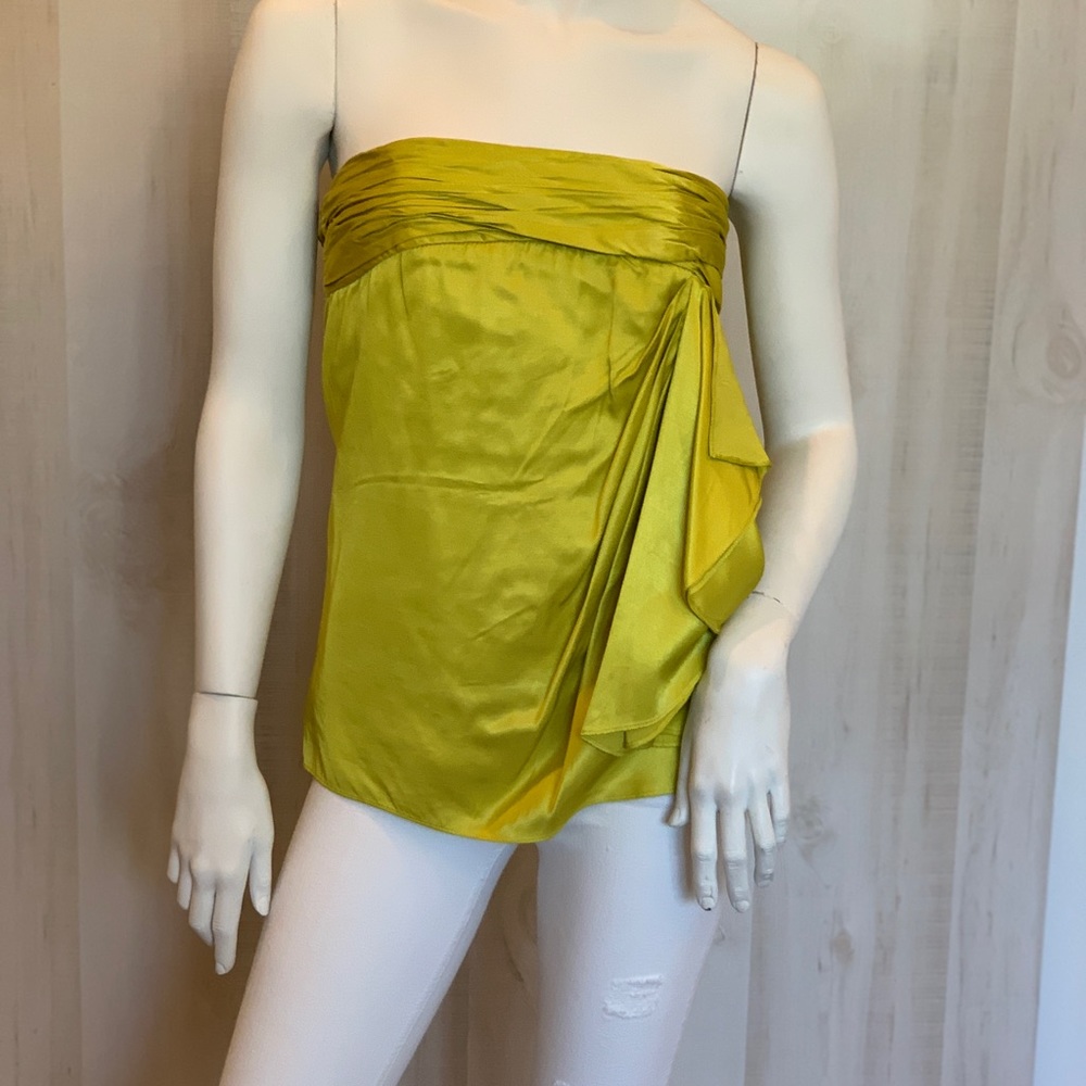 Strapless silk top by MINT size 2